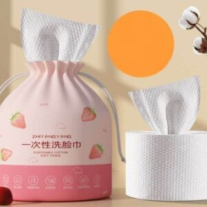 Disposable cotton facial cleansing towels