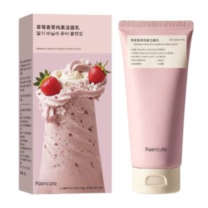 strawberry vanilla flavored facial cleanser